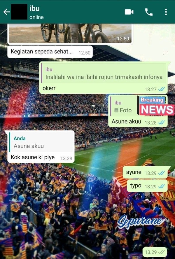 Chat lucu typo orang tua sama anak dari berbagai sumber