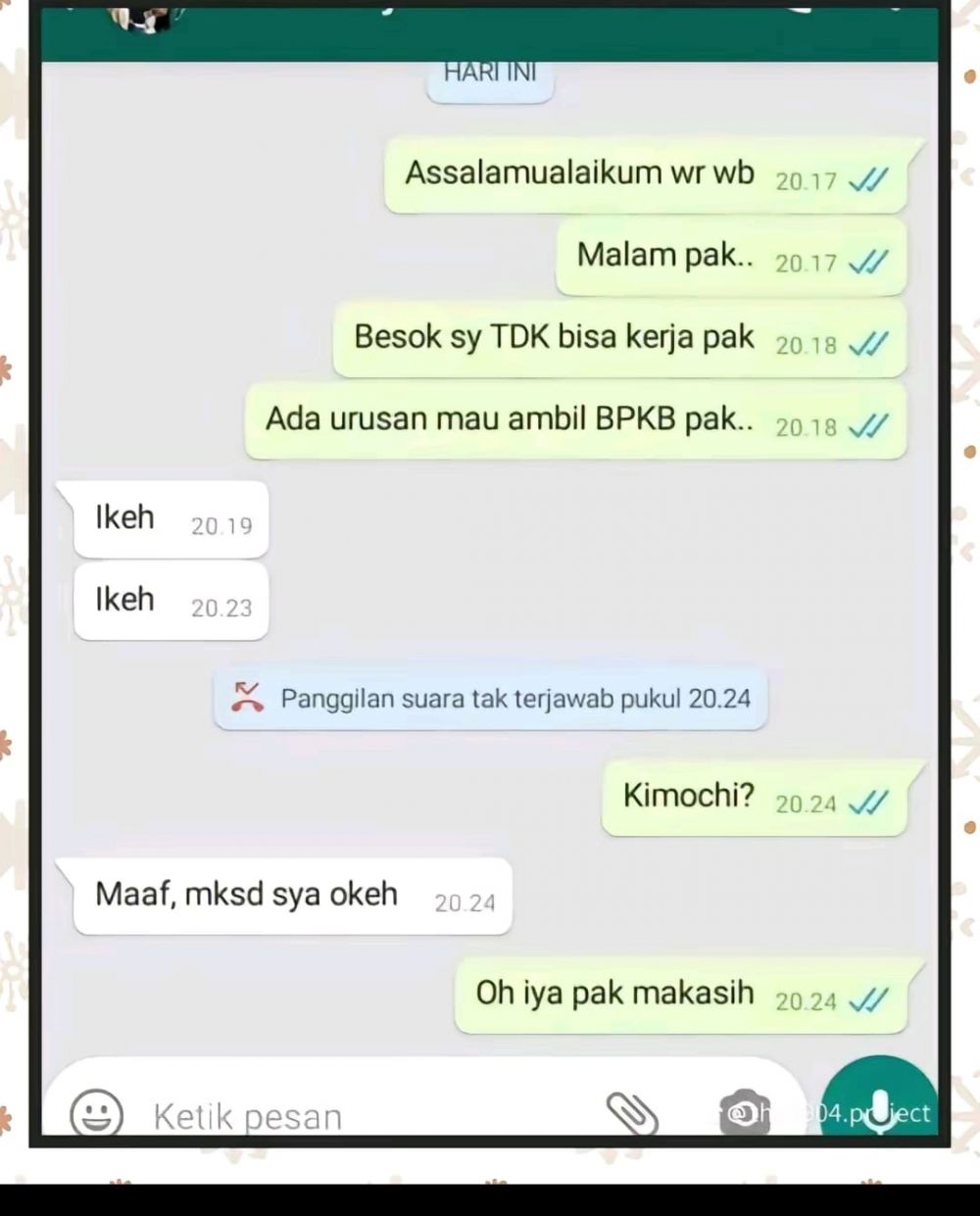 chat lucu atasan dan karyawan berbagai sumber