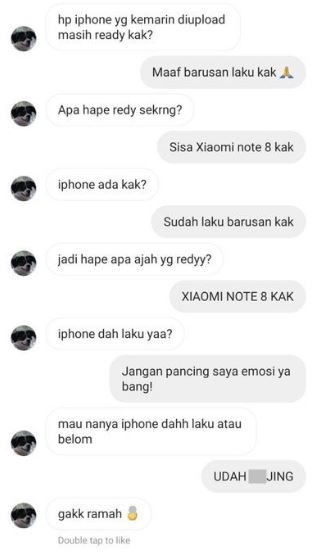 chat lucu pembeli menguji kesabaran Berbagai sumber