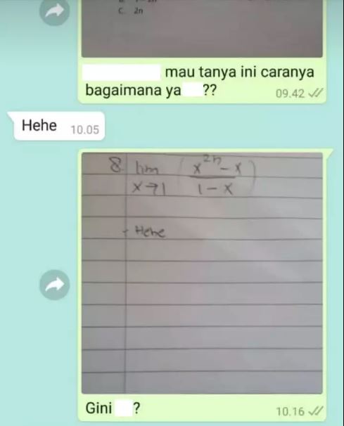 Chat lucu ketika teman minta contekan Berbagai sumber Chat lucu ketika teman minta contekan Berbagai sumber