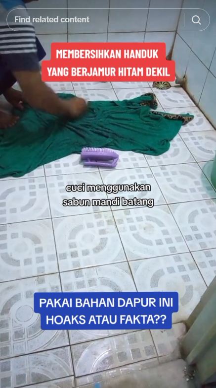 Bukan pakai sitrun atau pemutih, ini trik cuci handuk dekil yang berjamur cuma dengan 2 bahan dapur