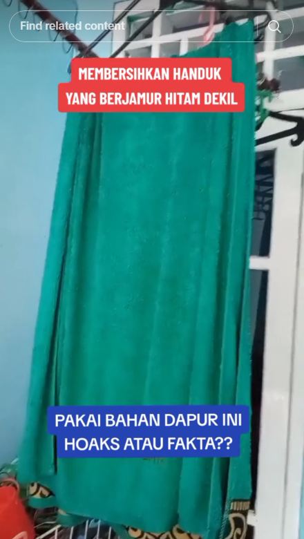 Bukan pakai sitrun atau pemutih, ini trik cuci handuk dekil yang berjamur cuma dengan 2 bahan dapur