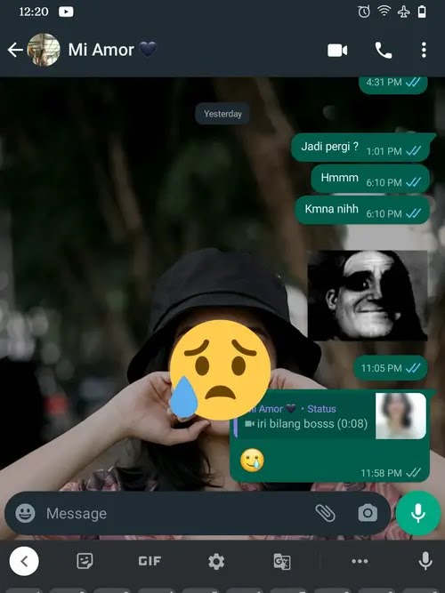 chat lucu pacar super cuek berbagai sumber