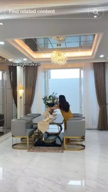 Potret ruang makan di rumah bos skincare © 2024 brilio.net