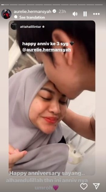 anniversary Atta Aurel pecel lele © Instagram anniversary Atta Aurel pecel lele © Instagram