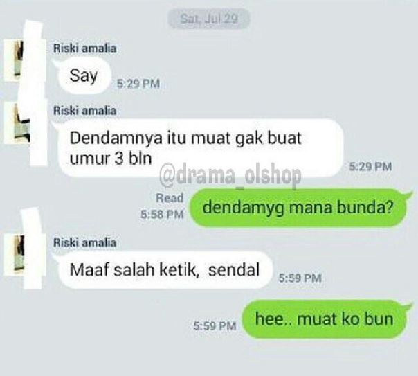 chat lucu salah paham pas lagi tawar barang Berbagai sumber