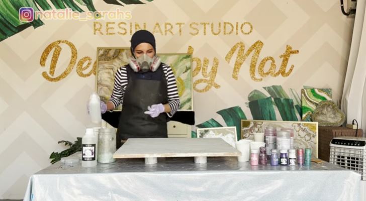 penampakan studio resin art Natalie Sarah © 2024 brilio.net penampakan studio resin art Natalie Sarah © 2024 brilio.net