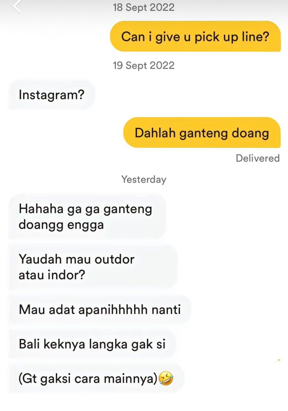 Chat lucu kenalan sama orang baru © TikTok Chat lucu kenalan sama orang baru © TikTok