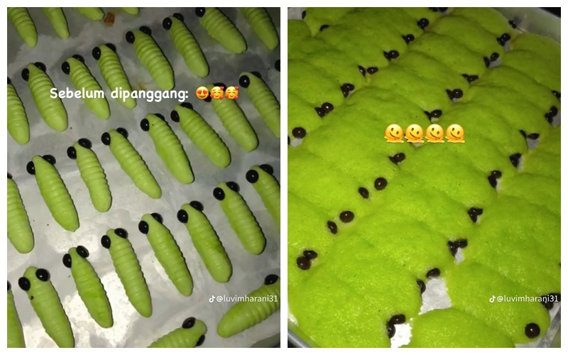 Potret kocak before dan after waktu bikin kue Lebaran © TikTok
