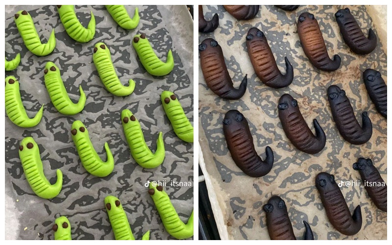 Potret kocak before dan after waktu bikin kue Lebaran © TikTok