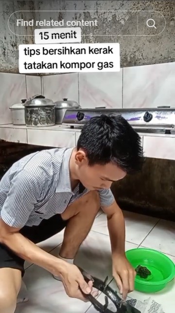 Kinclong dalam 15 menit tanpa air panas, ini trik bersihkan kerak tungku kompor pakai 3 bahan dapur