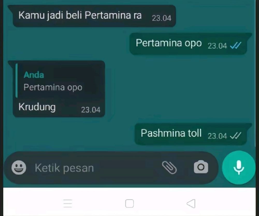 chat lucu orang salah sebut berbagai sumber