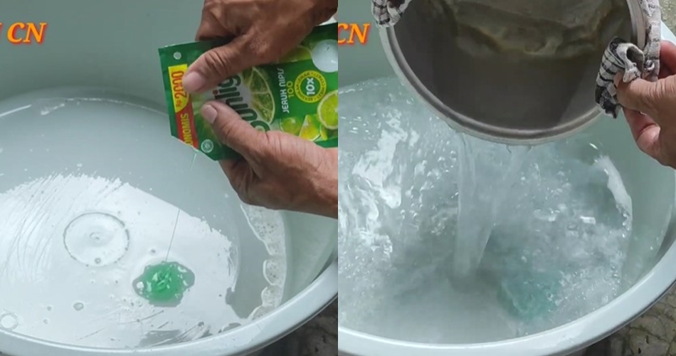 Bukan diberi sitrun, ini cara mencuci handuk dekil agar kinclong lagi pakai tambahan 1 bahan dapur