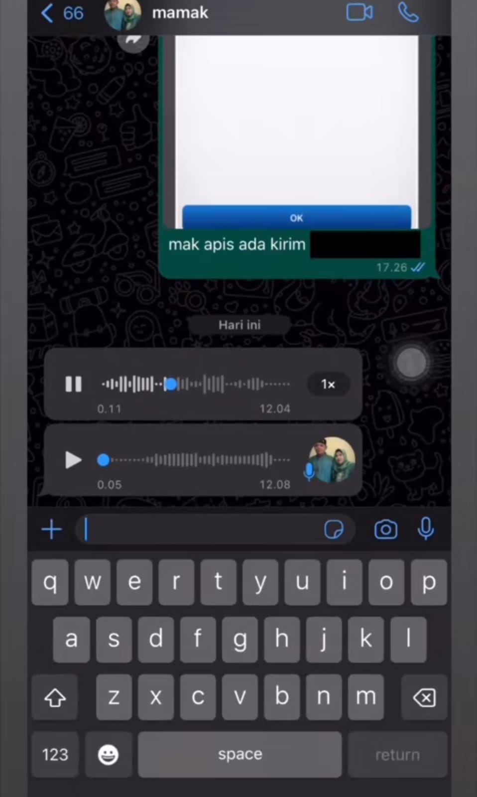 kirimkan uang ke orang tua karena tak bisa mudik © TikTok