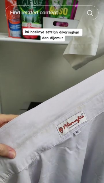Bukan diberi cairan pemutih, ini cara bersihkan noda hitam di kerah baju cukup tambah 1 bahan dapur