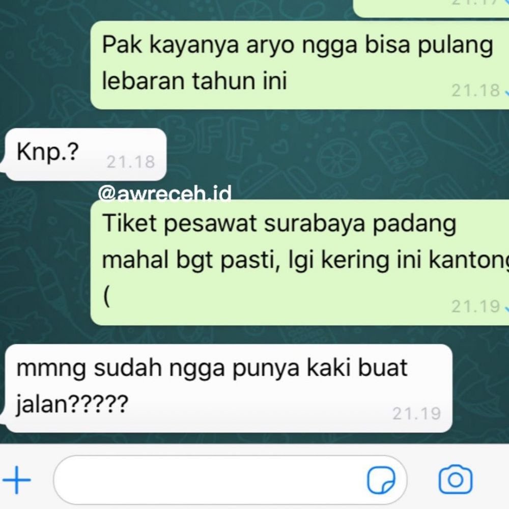 chat lucu tentang mudik berbagai sumber