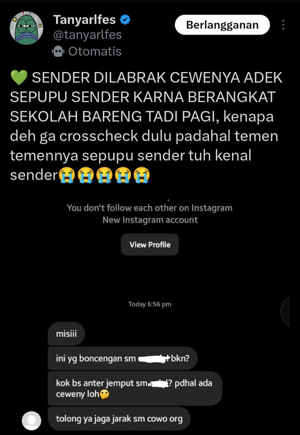 chat lucu salah labrak berbagai sumber