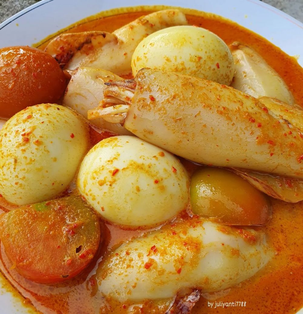11 Resep cumi masak santan, simpel, enak, antiamis, dan bikin nagih