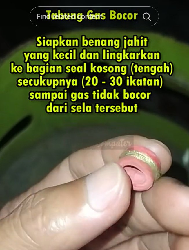 Tak perlu ditambal ban bekas atau karet, ini trik cepat atasi kebocoran tabung gas cuma dengan 1 alat