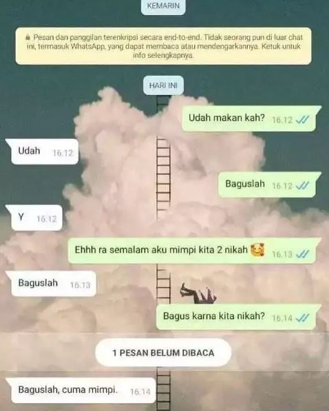 Chat lucu tanya gebetan Berbagai sumber