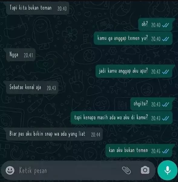 Chat lucu tanya gebetan Berbagai sumber