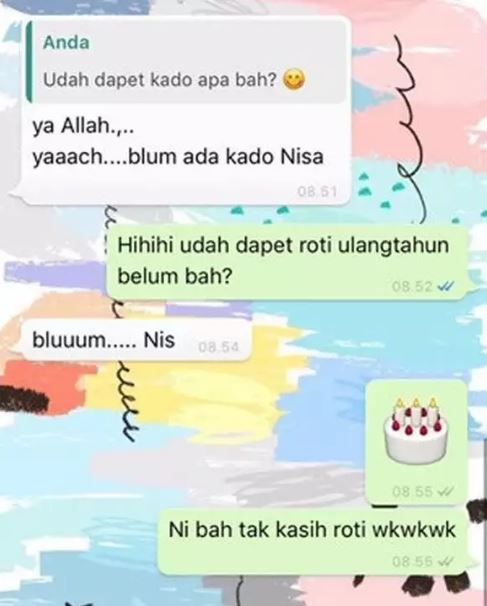 Chat lucu pacar minta hadiah Berbagai sumber Chat lucu pacar minta hadiah Berbagai sumber