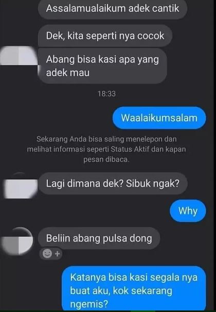 Chat lucu pacar minta hadiah Berbagai sumber Chat lucu pacar minta hadiah Berbagai sumber
