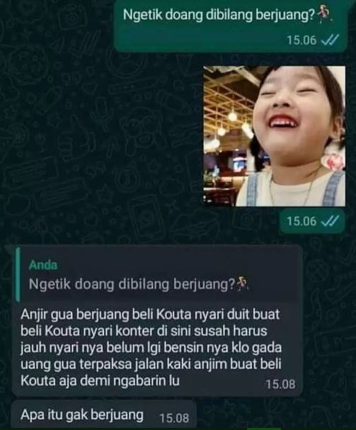 Chat lucu pacar terlalu jujur Berbagai sumber Chat lucu pacar terlalu jujur Berbagai sumber