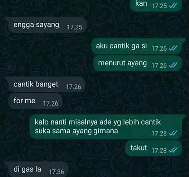 Chat lucu pacar terlalu jujur Berbagai sumber Chat lucu pacar terlalu jujur Berbagai sumber