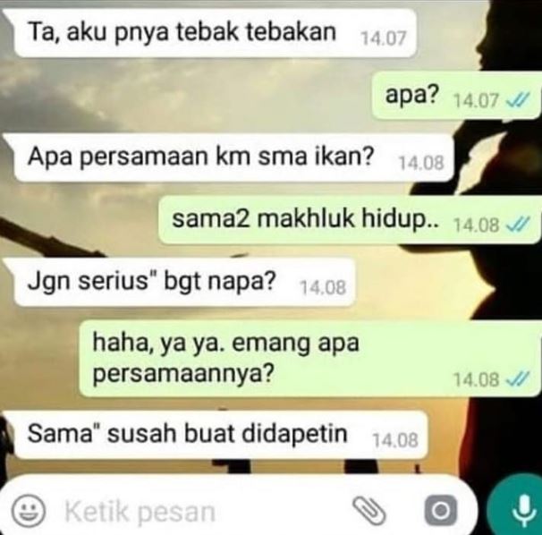 Chat lucu ditanya-tanya gebetan ini cringe Berbagai sumber