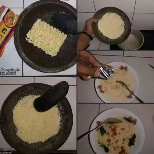 Potret kocak cara masak mi dari berbagai sumber