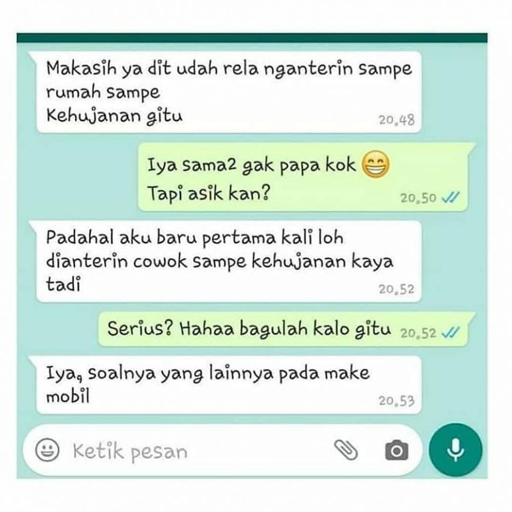 chat lucu orang kegeeran berbagai sumber