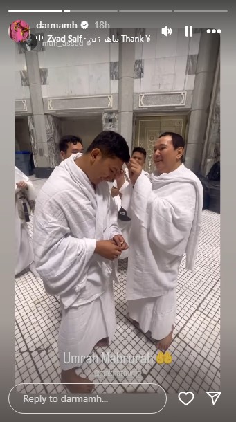 Darma umrah bareng Tommy Soeharto © Instagram