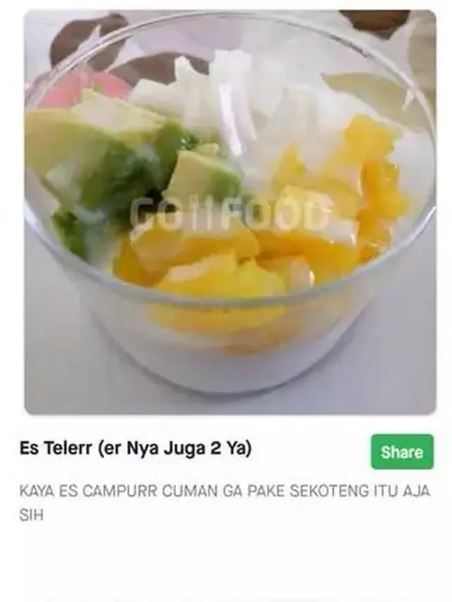 Potret kocak menu nyeleneh di aplikasi ojek online Berbagai sumber