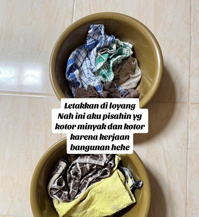 Tak perlu baking soda, ini trik mencuci lap dapur berminyak pakai tambahan 1 bahan dapur