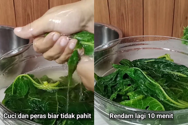 Tak perlu asam Jawa, ini trik merebus daun pepaya agar tak pahit cuma pakai 2 bahan dapur