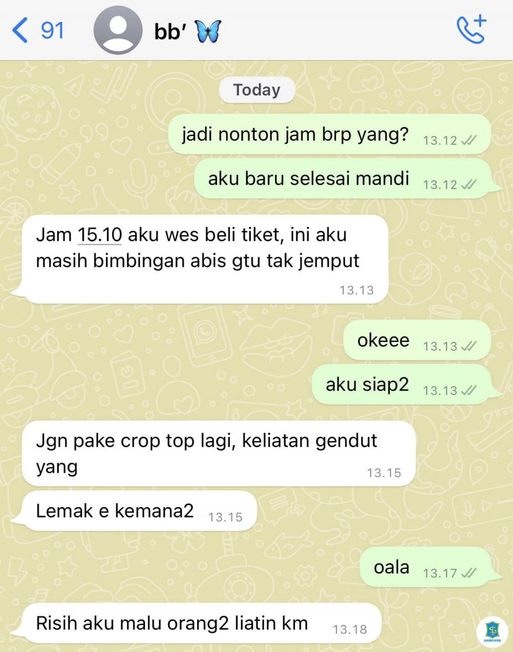 chat lucu tidak percaya diri berbagai sumber