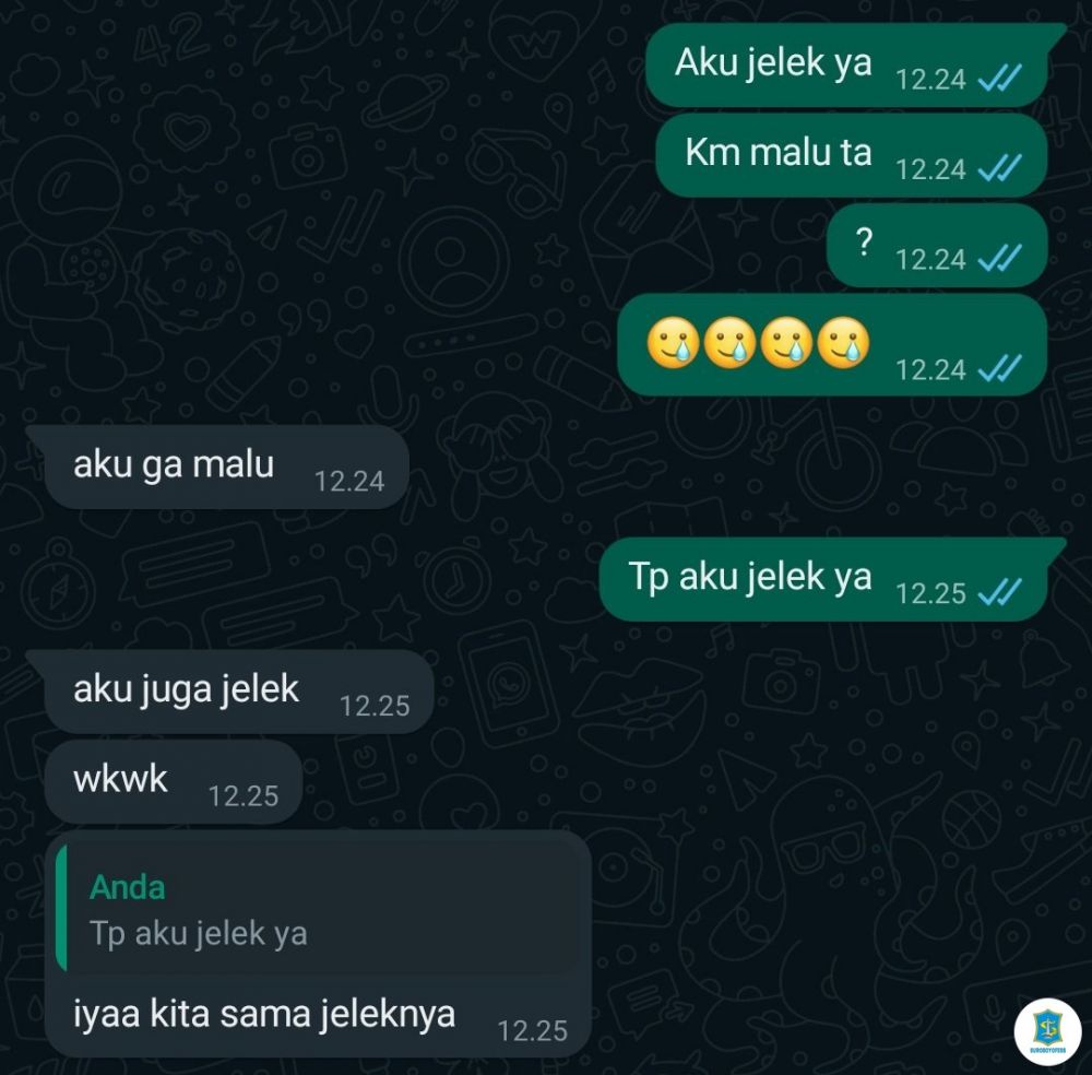 chat lucu tidak percaya diri berbagai sumber