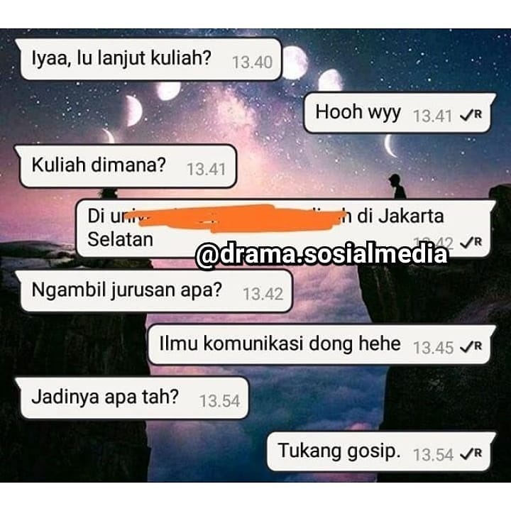 chat lucu nanya jadi apa berbagai sumber