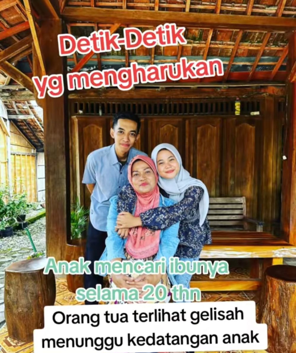 pertemuan ibu dan anak 20 tahun terpisah © TikTok