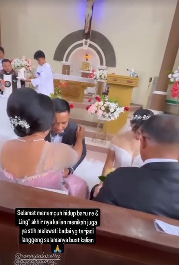 Bharada nikahi kekasihnya © Instagram