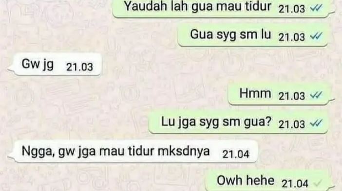 Chat lucu pacar © Berbagai sumber Chat lucu pacar © Berbagai sumber