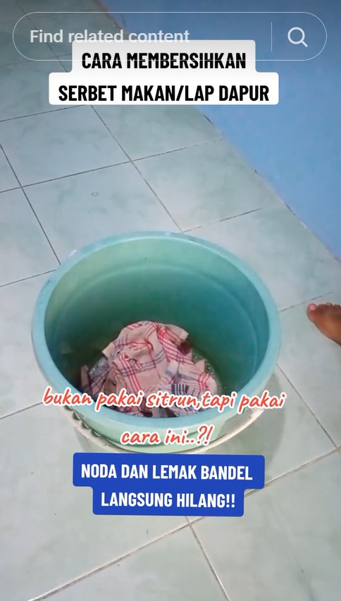 Tak perlu direndam sitrun, ini trik cuci serbet dapur bau apek dan kumal cuma pakai 2 bahan sederhana