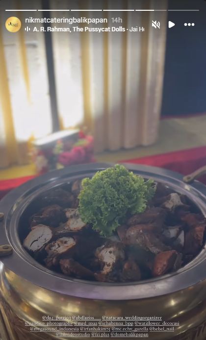 9 Hidangan di pernikahan Putri D'Academy, komplet khas masakan India dan Timur Tengah