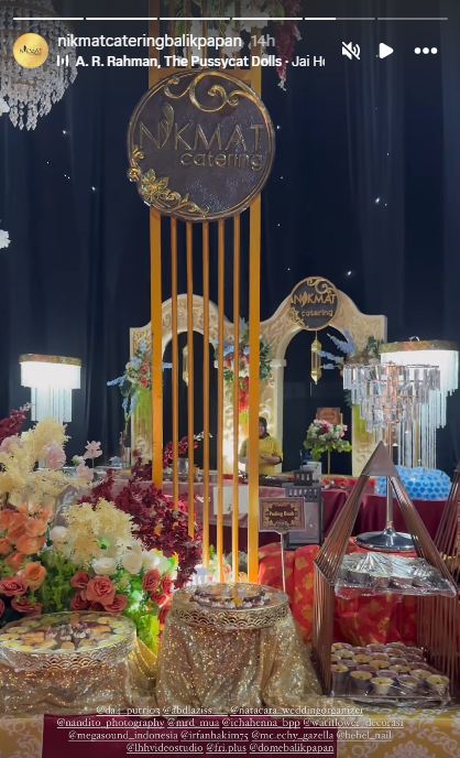 9 Hidangan di pernikahan Putri D'Academy, komplet khas masakan India dan Timur Tengah