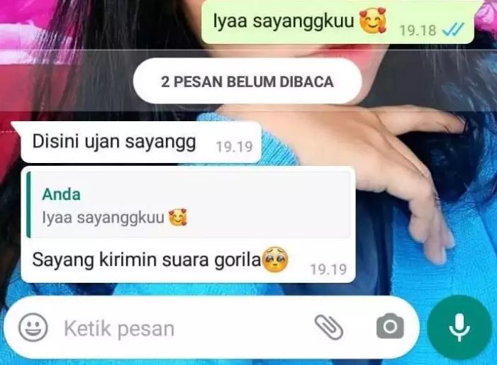 Chat lucu nurutin permintaan pacar Berbagai sumber
