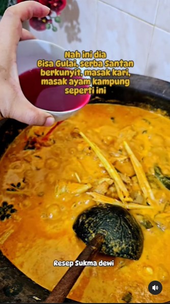 Bukan diberi cabai, ini cara bikin warna kuah gulai lebih merah merona cuma pakai 1 jenis rempah