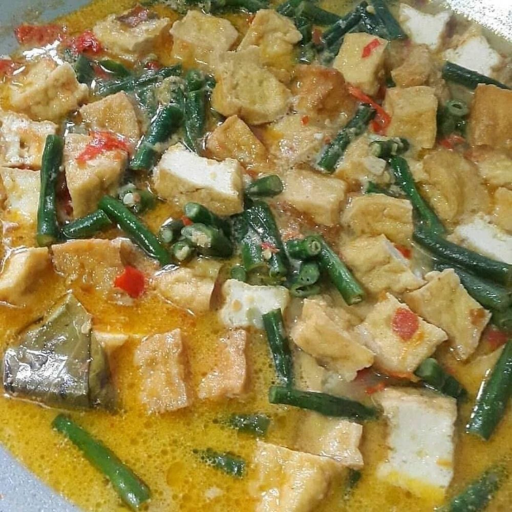 13 Resep sayur tahu santan khas rumahan, gurih, nikmat, dan gampang dibuat