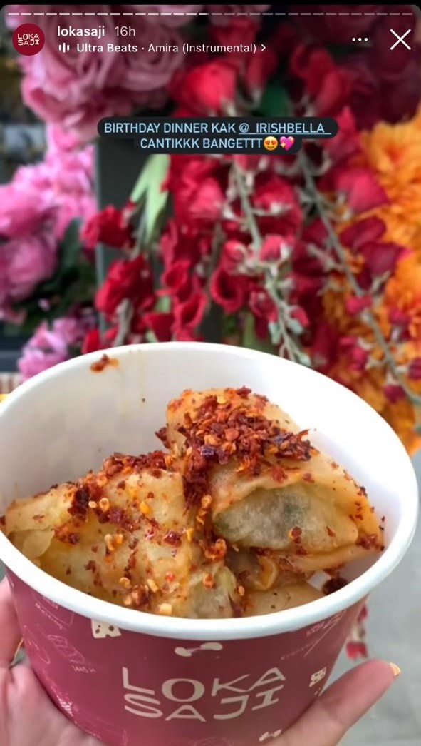 9 Hidangan acara ulang tahun Irish Bella ke-28, lengkap dari jajanan kaki lima sampai ala restoran