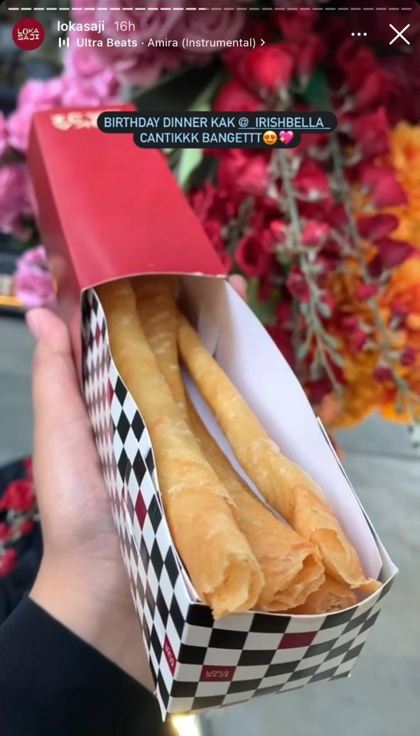 9 Hidangan acara ulang tahun Irish Bella ke-28, lengkap dari jajanan kaki lima sampai ala restoran